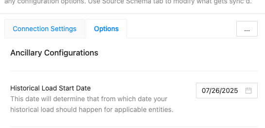 Connection Ancillary Configurations