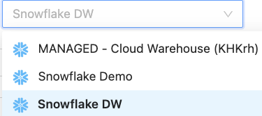 Select a Target Connection